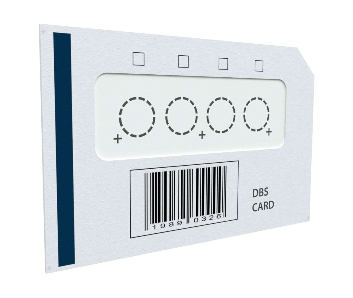 DBS Autosampler Card-Blanco