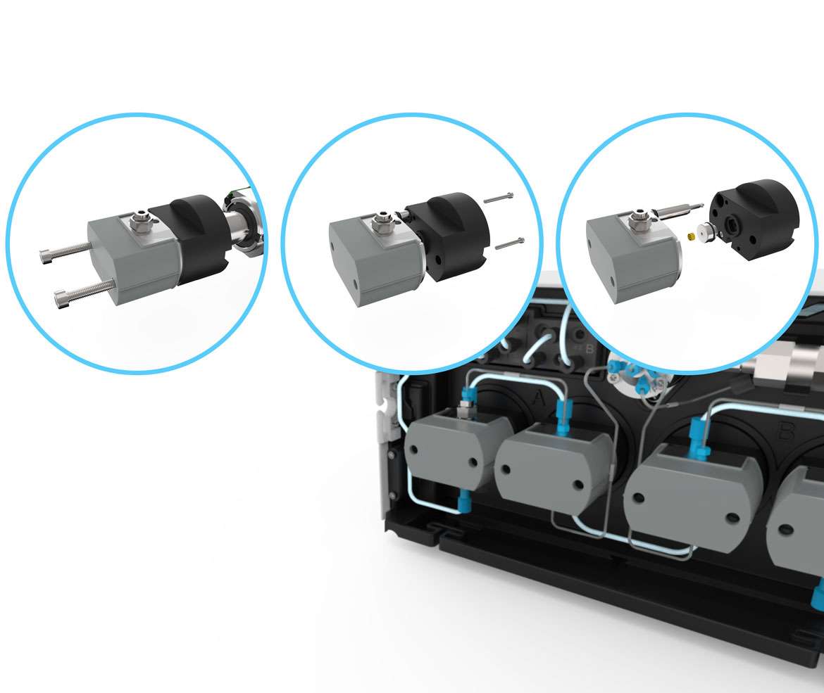 Grafik Präzise und einfach zu wartende UHPLC Pumpe
