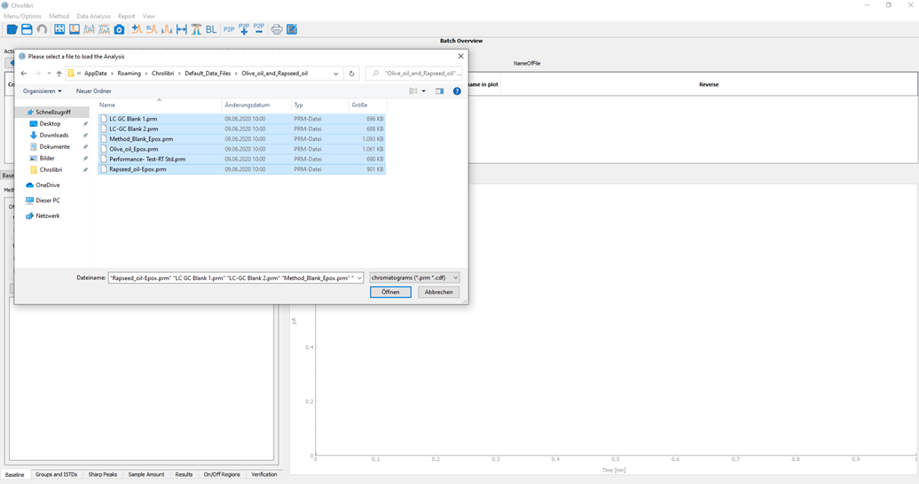 Batch list data explorer